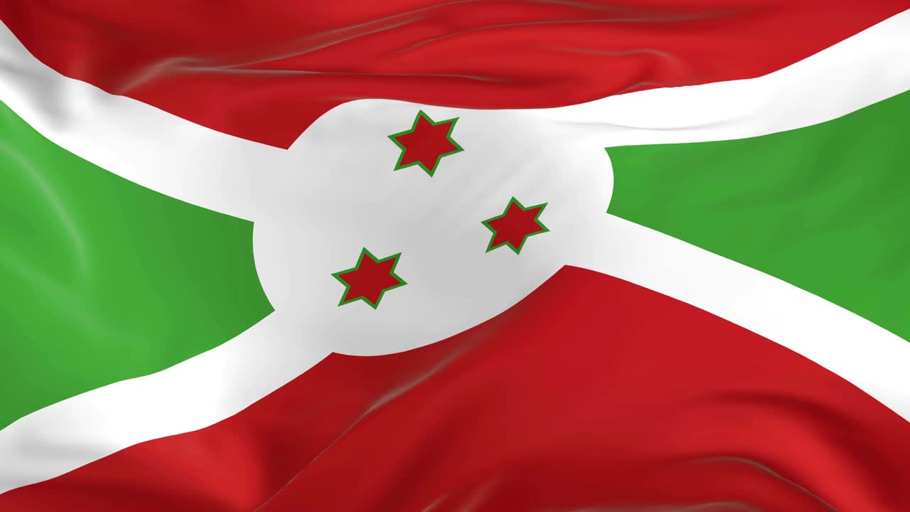 agitando una bandera en bucle como fondo de burundi