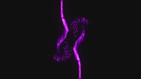 synchronization of purple particle magic backgrounds - animation