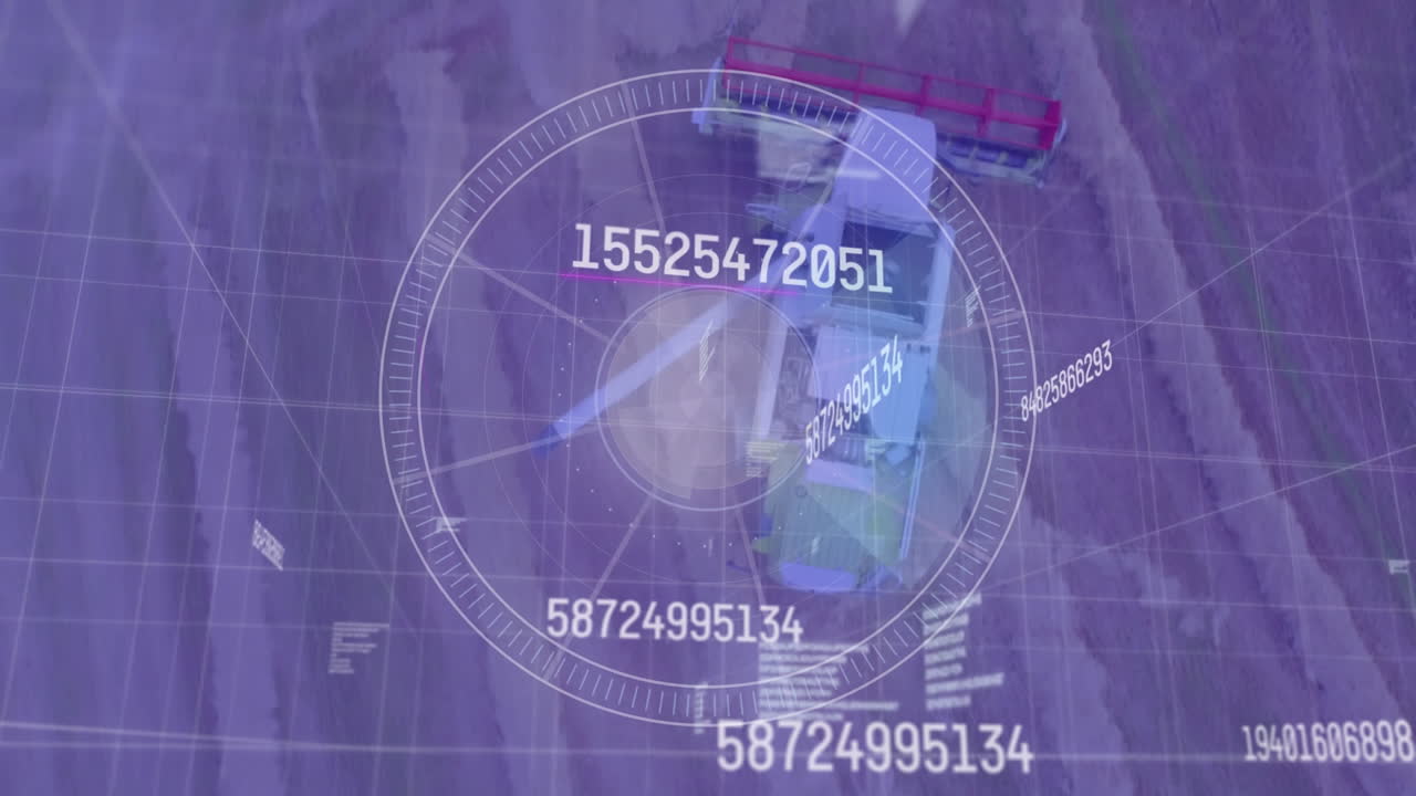 Animation of data processing over field