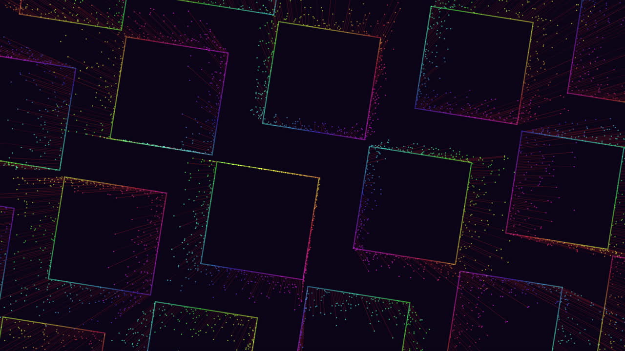 Vibrant checkerboard pattern of red, green, and blue squares