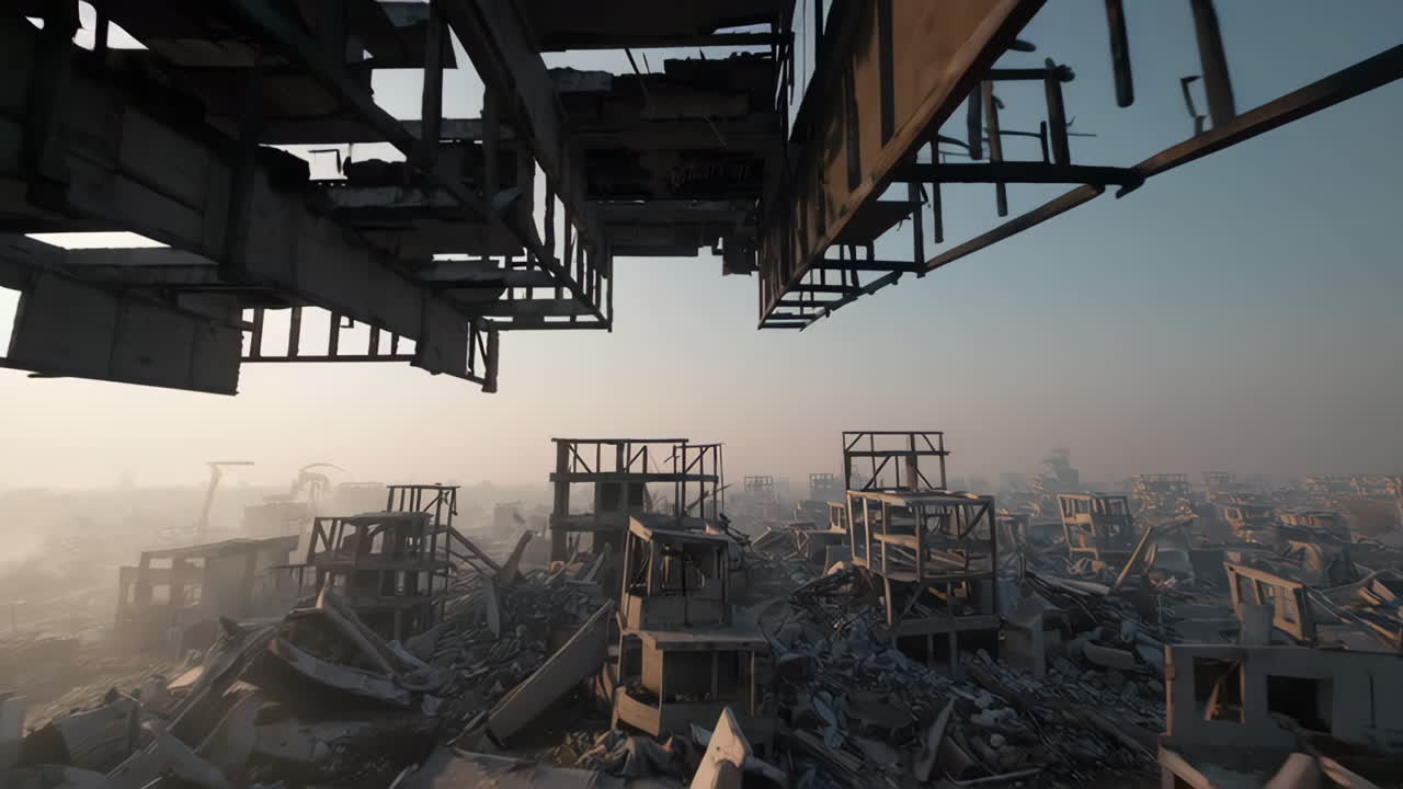 Aftermath of a Disaster: Destroyed City