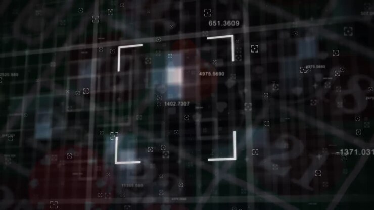 Animation of data processing over chips