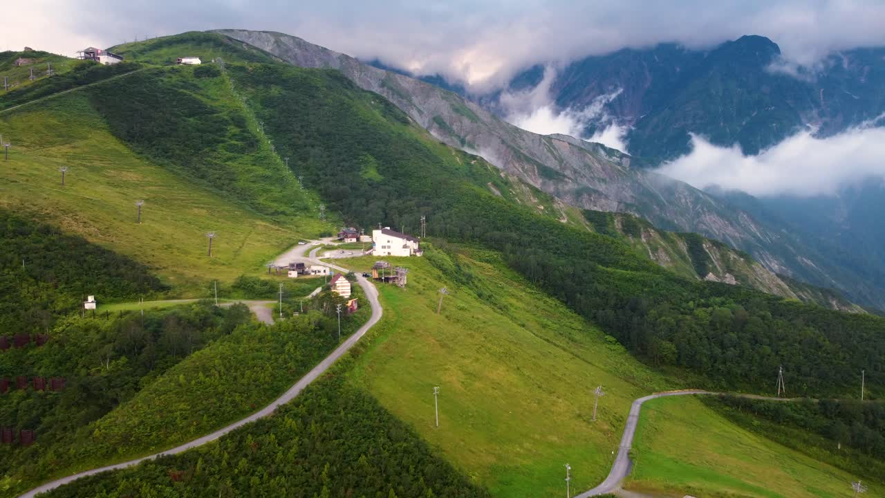 вид на хакубу с воздуха