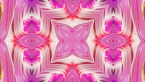 patrón ondulado líquido como el caleidoscopio con olas o mandala, gradiente multicolor. 3d elegante abstracto en bucle bg, estructura simétrica ondulada de líquido brillante. animación fluida colorida de moda 4k.