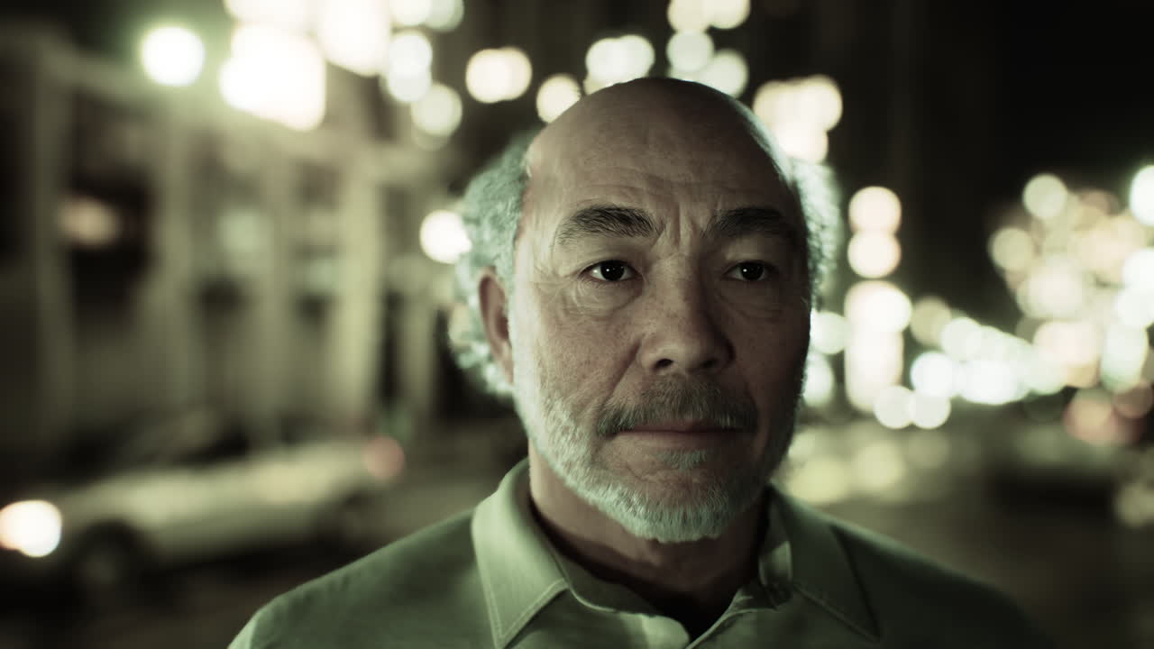 ⁇ 은 아시아 남자 의 초상화