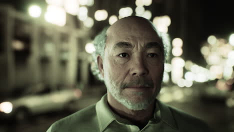 portrait of an old asian man