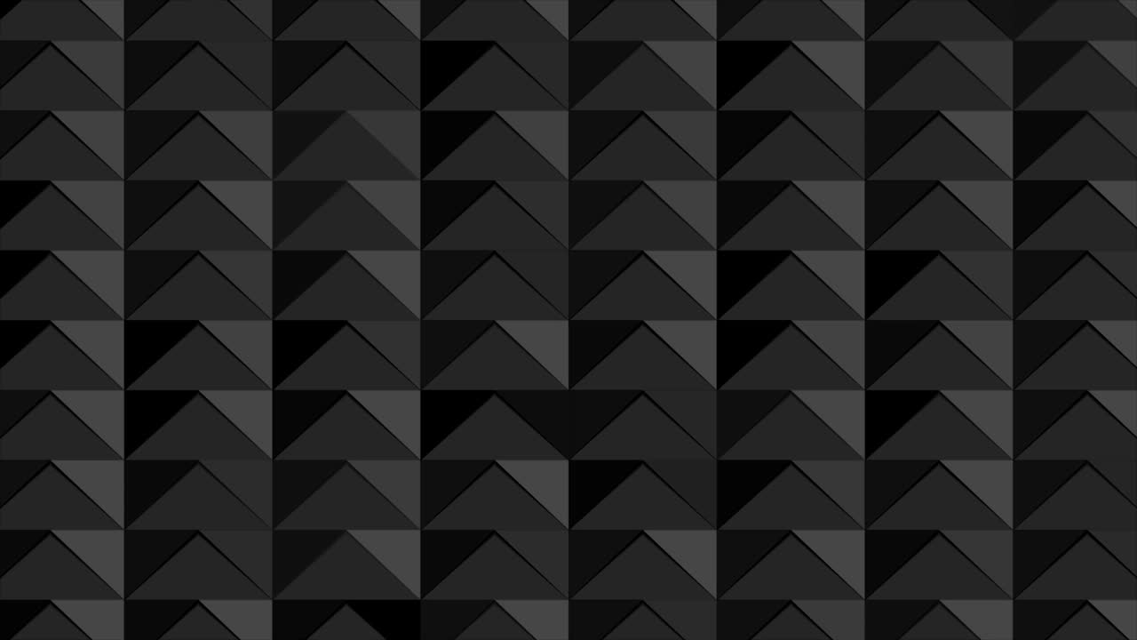 Black abstract polygonal mosaic tech motion background