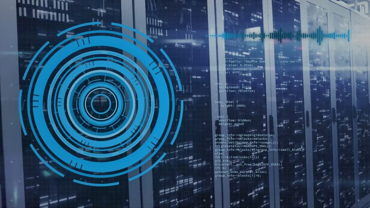 Animation of data processing over computer servers