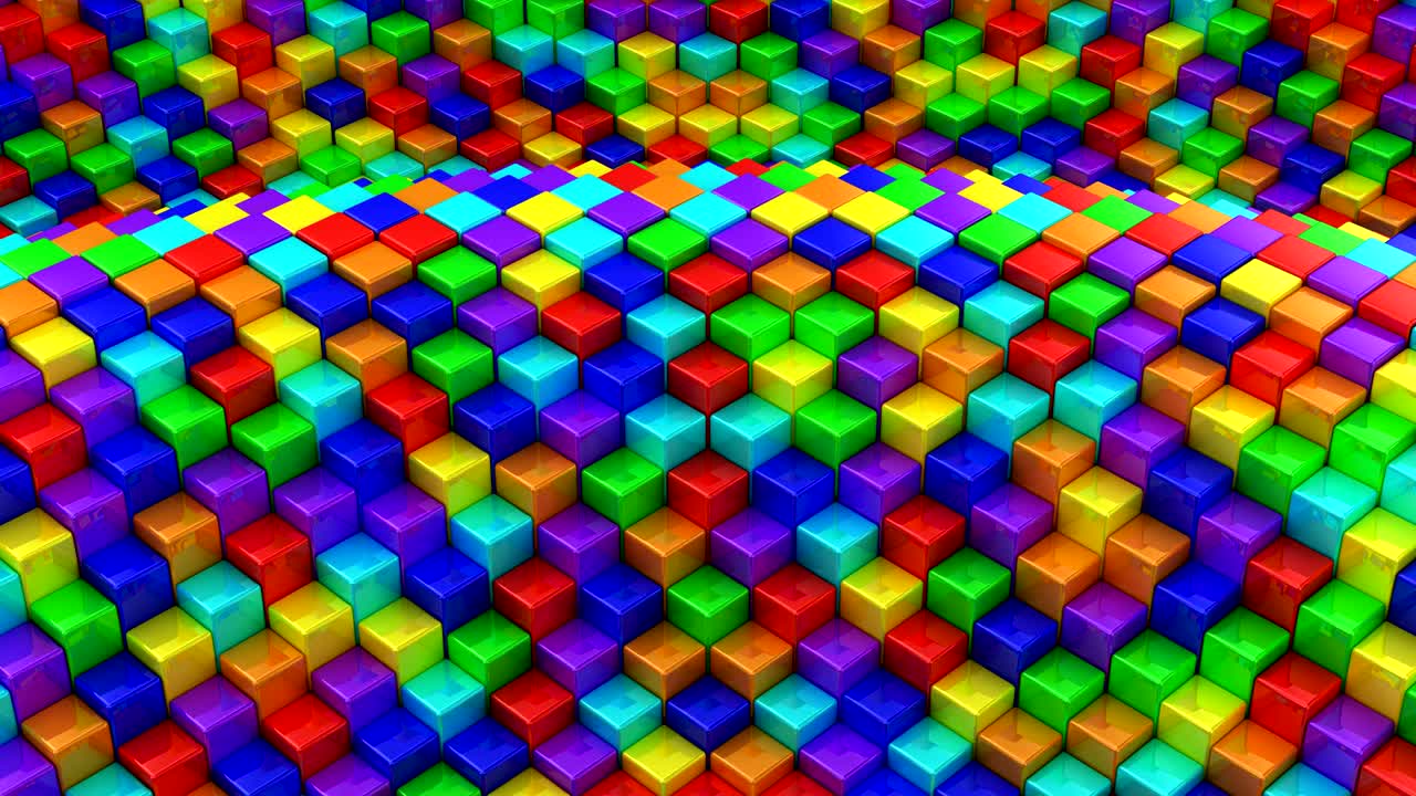 las cajas formaron una onda