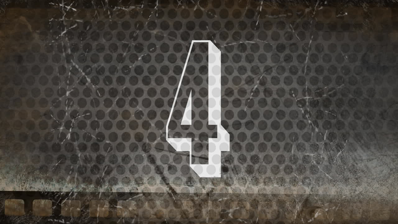 animación de cuenta atrás en 3d en 4k