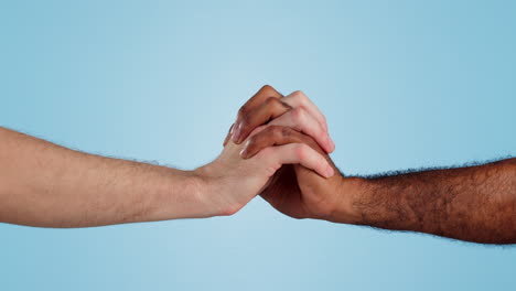 holding hands, love and support in diversity