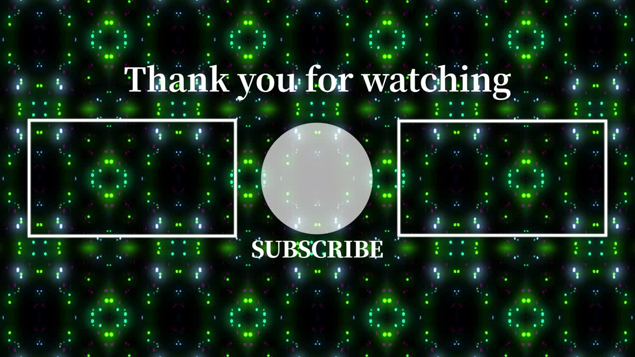 입자 반이는 칼레도스코프 엔드 카드 엔딩 스크린 모션 그래픽