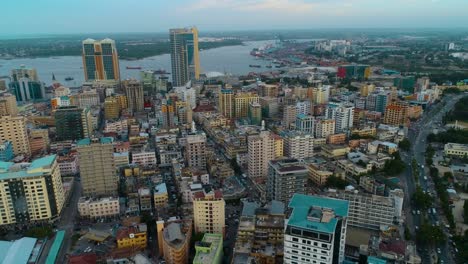 aerial view of the city of dar es salaam