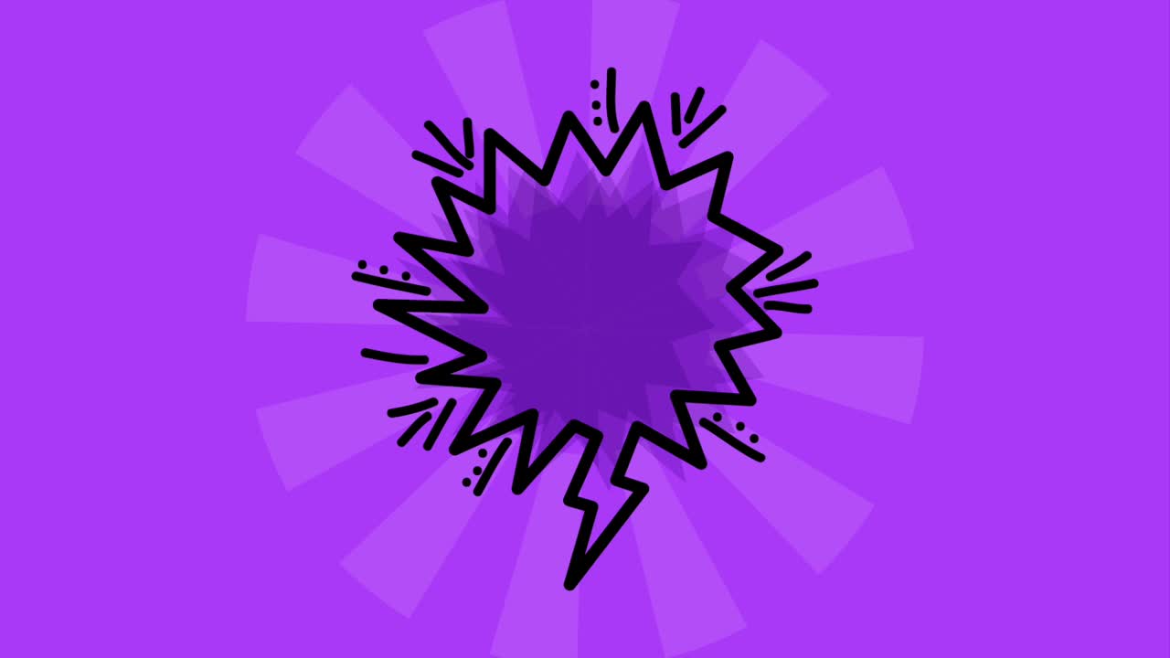 pop art habla animado de burbuja hd