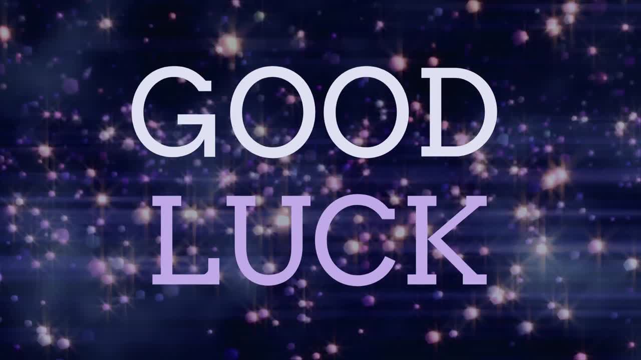 빛과 함께 행운의 문자