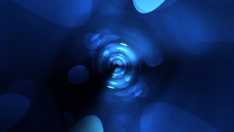 magia abstracta azul oscuro bokeh líneas voladoras movimiento y iluminado azul digital matriz futurista efecto de luz en el túnel. fondo de neón futurista, líneas brillantes ultravioleta, rayos láser, velocidad