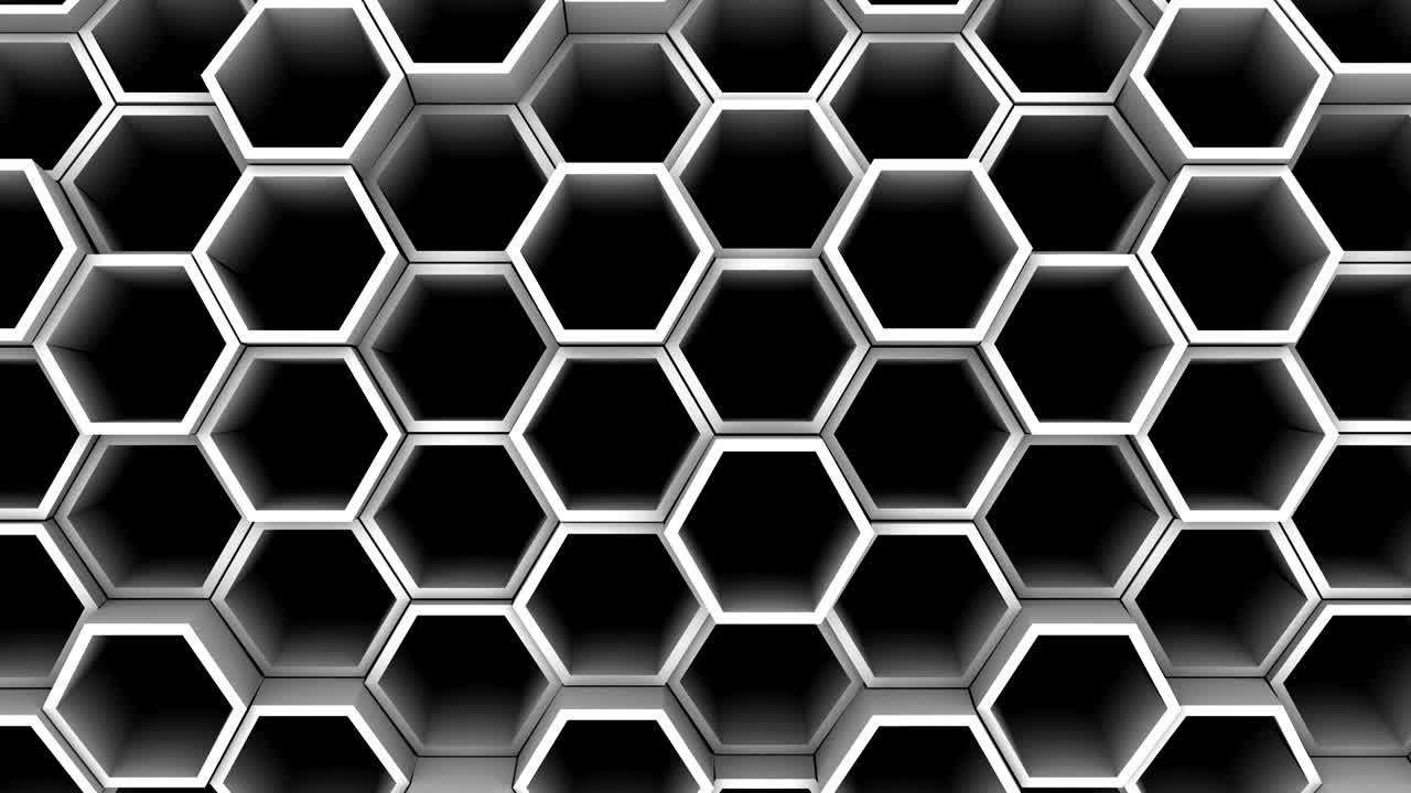 el fondo de los hexágonos