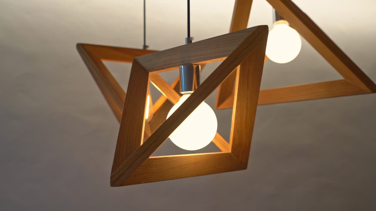 hermosa decoración de lámpara colgante en la pared