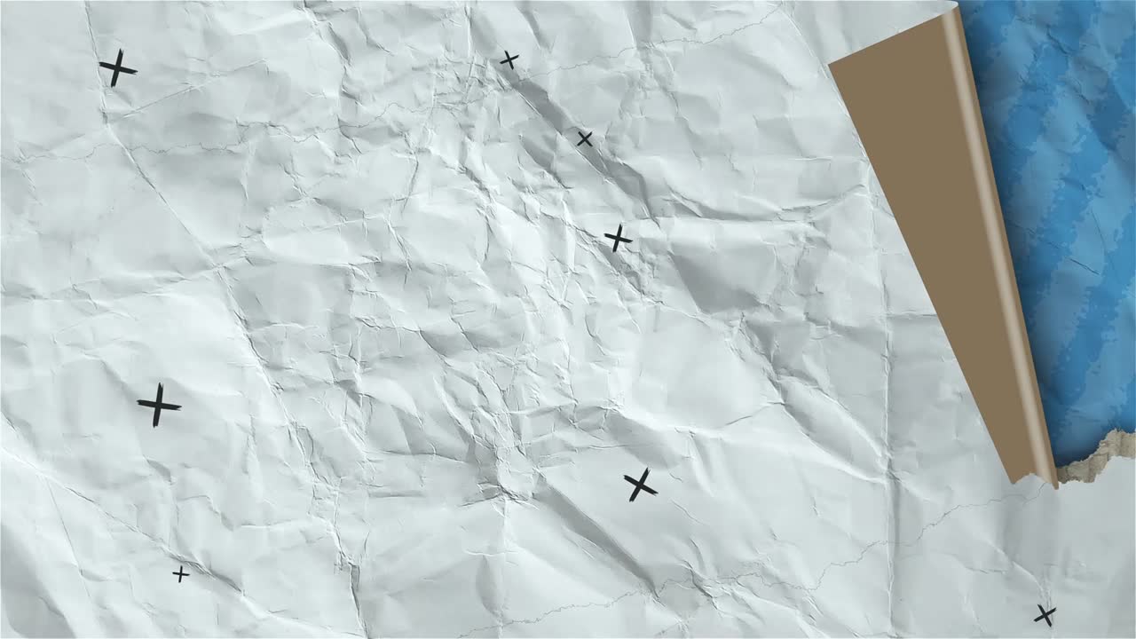 Snygg papperscollage-intro för poddar med kreativa utklippsanimationer