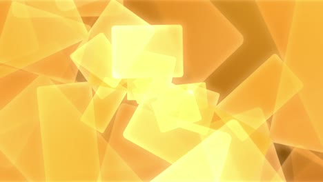 background animation loop of round-edge yellow rectangles in a continuously evolving complex formation