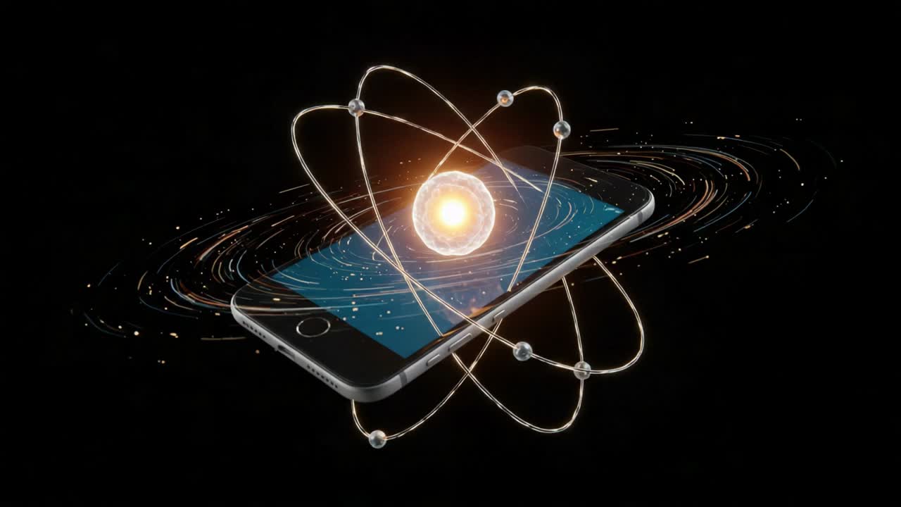 Evreni Hayal Etmek: Teknoloji ve Bilimin Kusursuz Entegrasyonu İçin Yörüngedeki Atomlar ve Gök Elementleriyle Çevrili Bir Akıllı Telefon