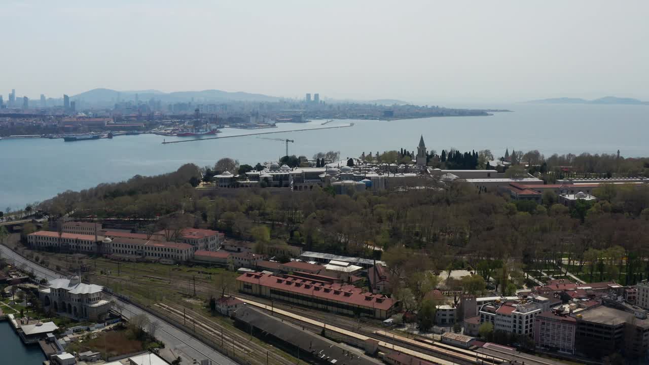 ciudad de estambul topkapı palacio de cuarentena vista aérea 2