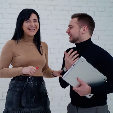 young business couple