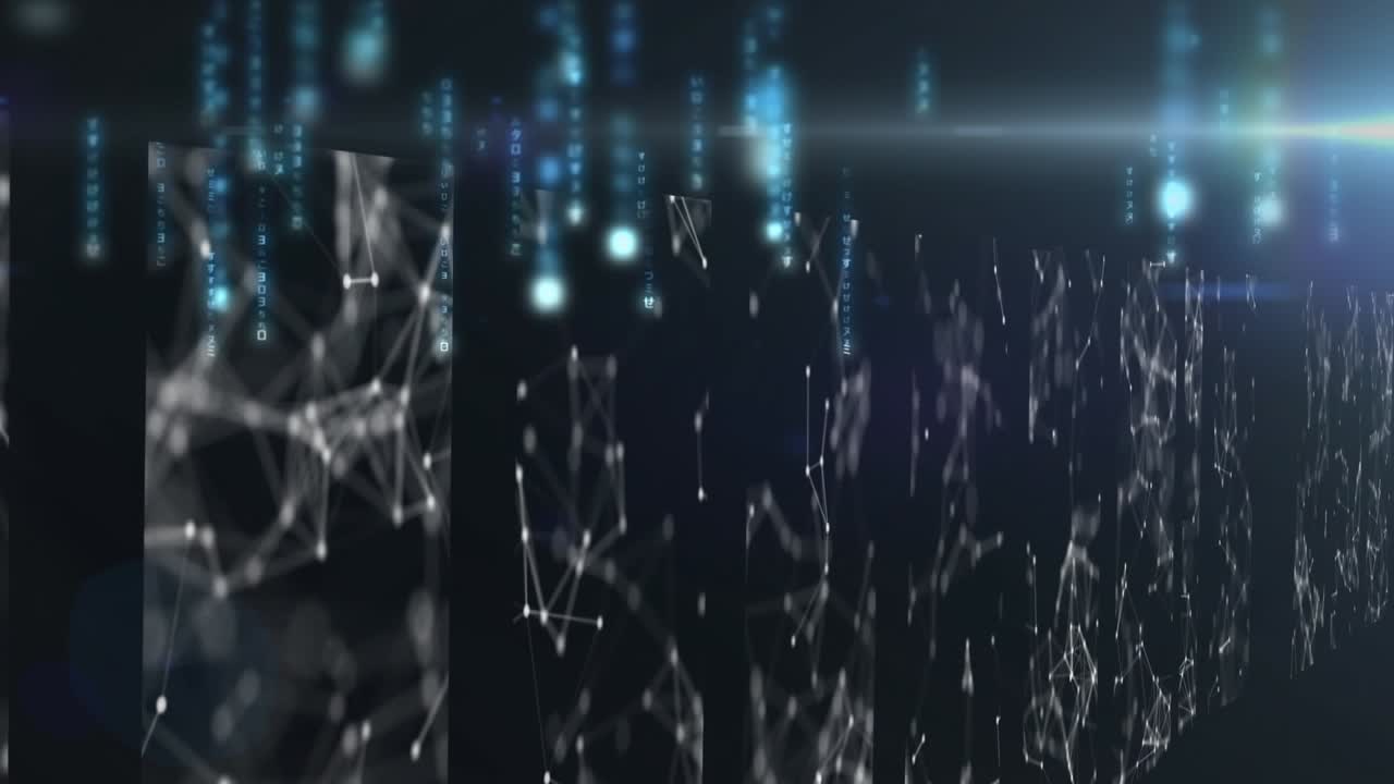 Animation of data processing over computer circuit board