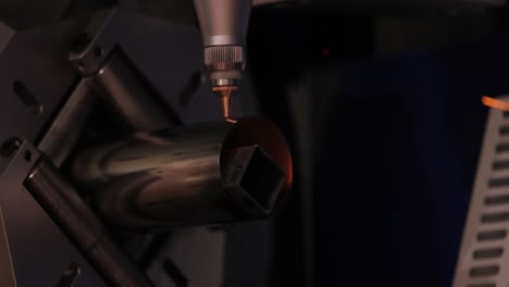 cnc laser and gas cutting of metal, modern industrial technology.