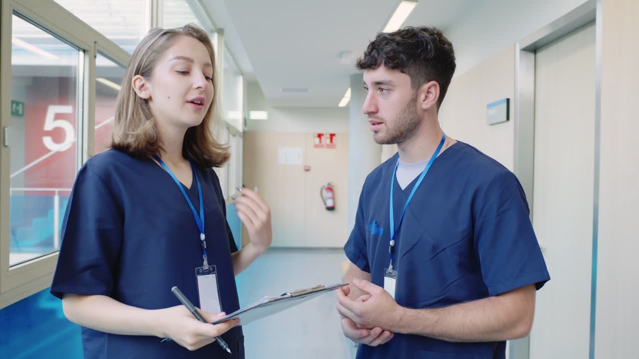 Healthcare professionals in hospital setting