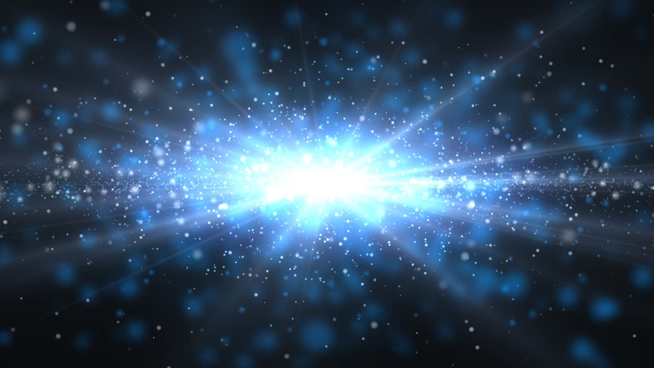 viaje espacial a velocidad de luz a través del polvo de la nebulosa al centro de la galaxia - animación de fondo de movimiento de bucle sin costuras de 4k