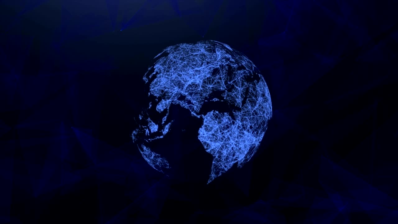 el mundo azul oscuro 4k
