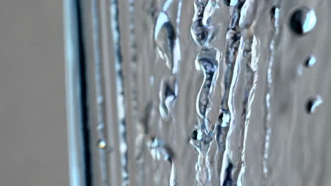 close-up of water pouring