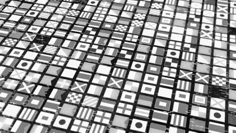abstract nautical flags pattern