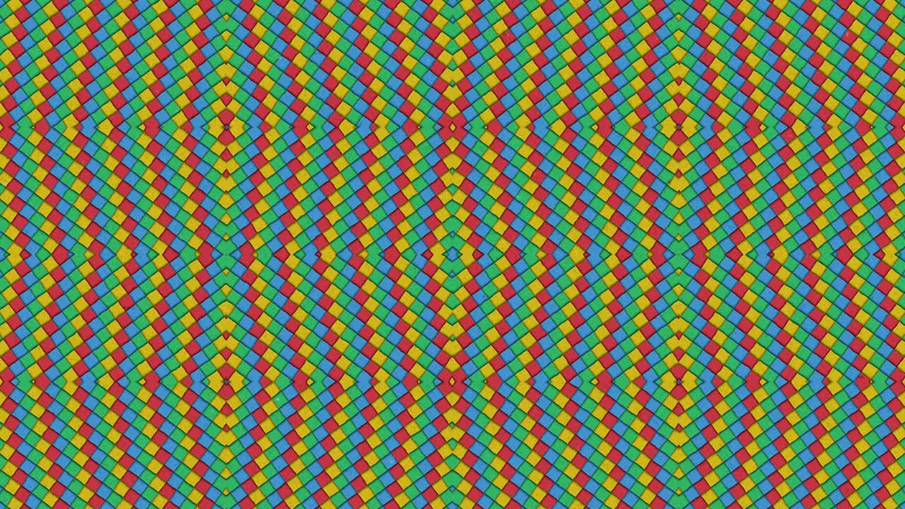 formas caleidoscópicas rombo colorido fondo de bucle sin costuras