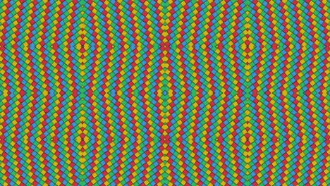 formas caleidoscópicas rombo colorido fondo de bucle sin costuras