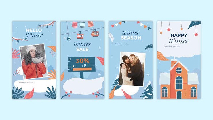 Winter Season Instagram Stories | After Effects Template