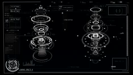 futuristic interface design. hud-technology for overlaying video and creating games. hologram