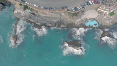 Aerial-view-of-the-Italian-coast-in-a-sunny-day