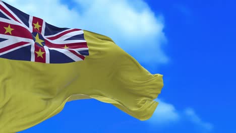 el bucle sin costuras de la bandera de niue.