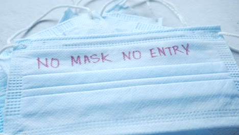 no mask, no entry sign on masks