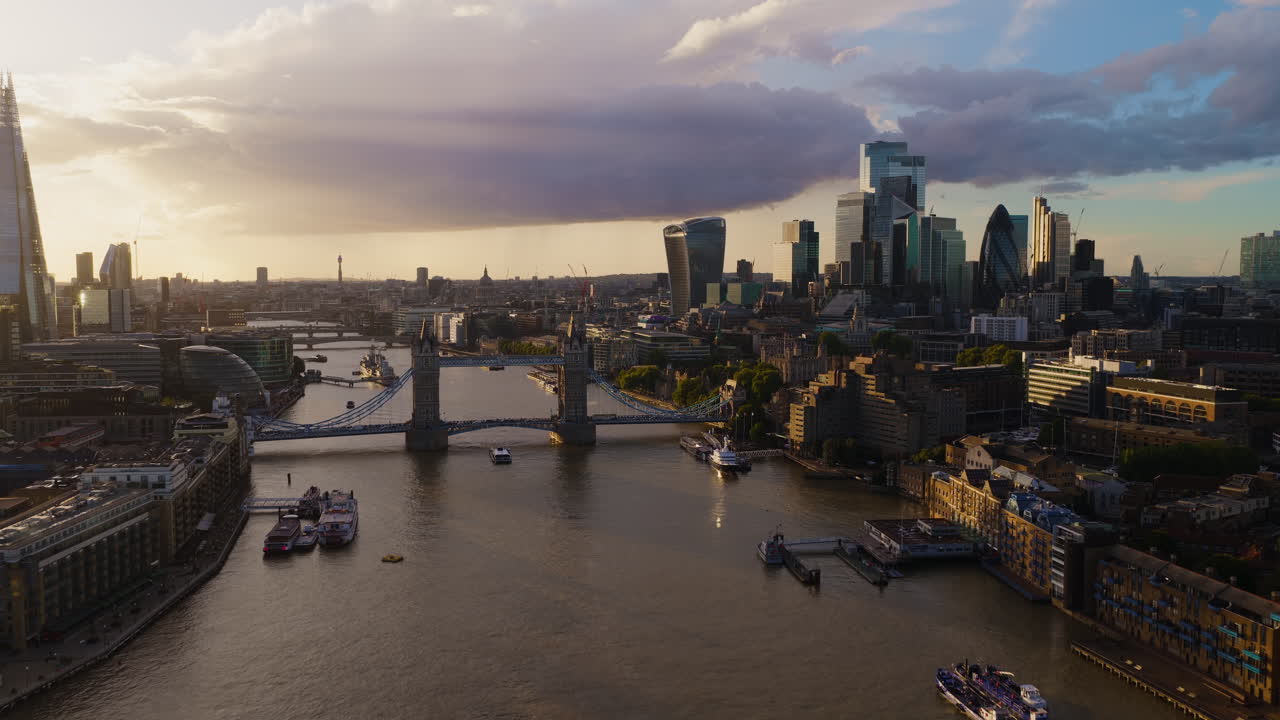 London Cityscape at Sunset