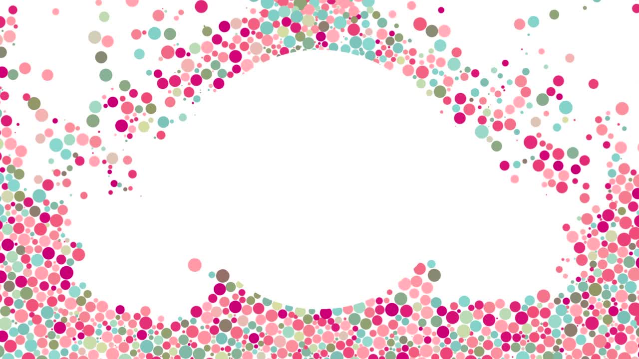 다채로운 원 모양의 배경