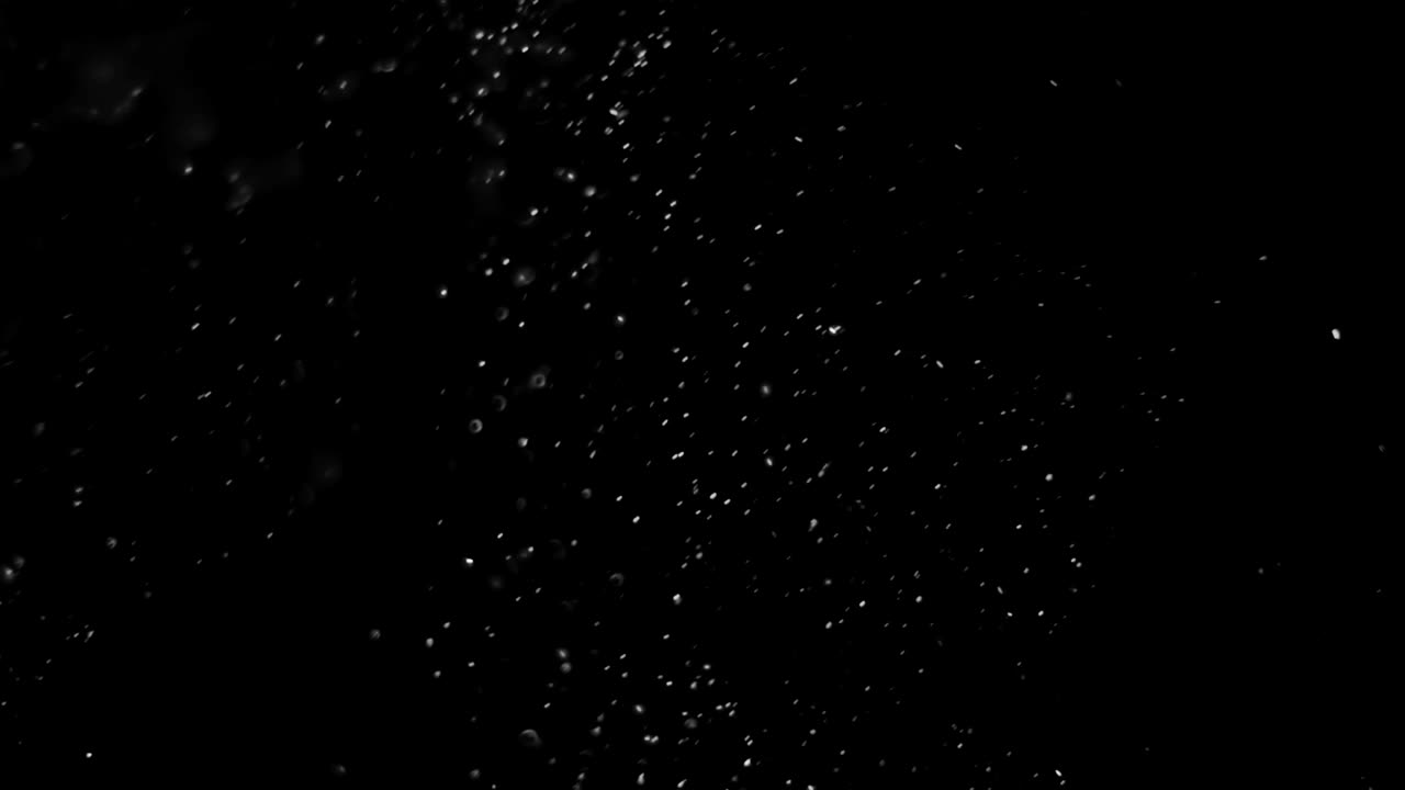 partículas de polvo abstractas en el fondo oscuro bucle sin costuras listo