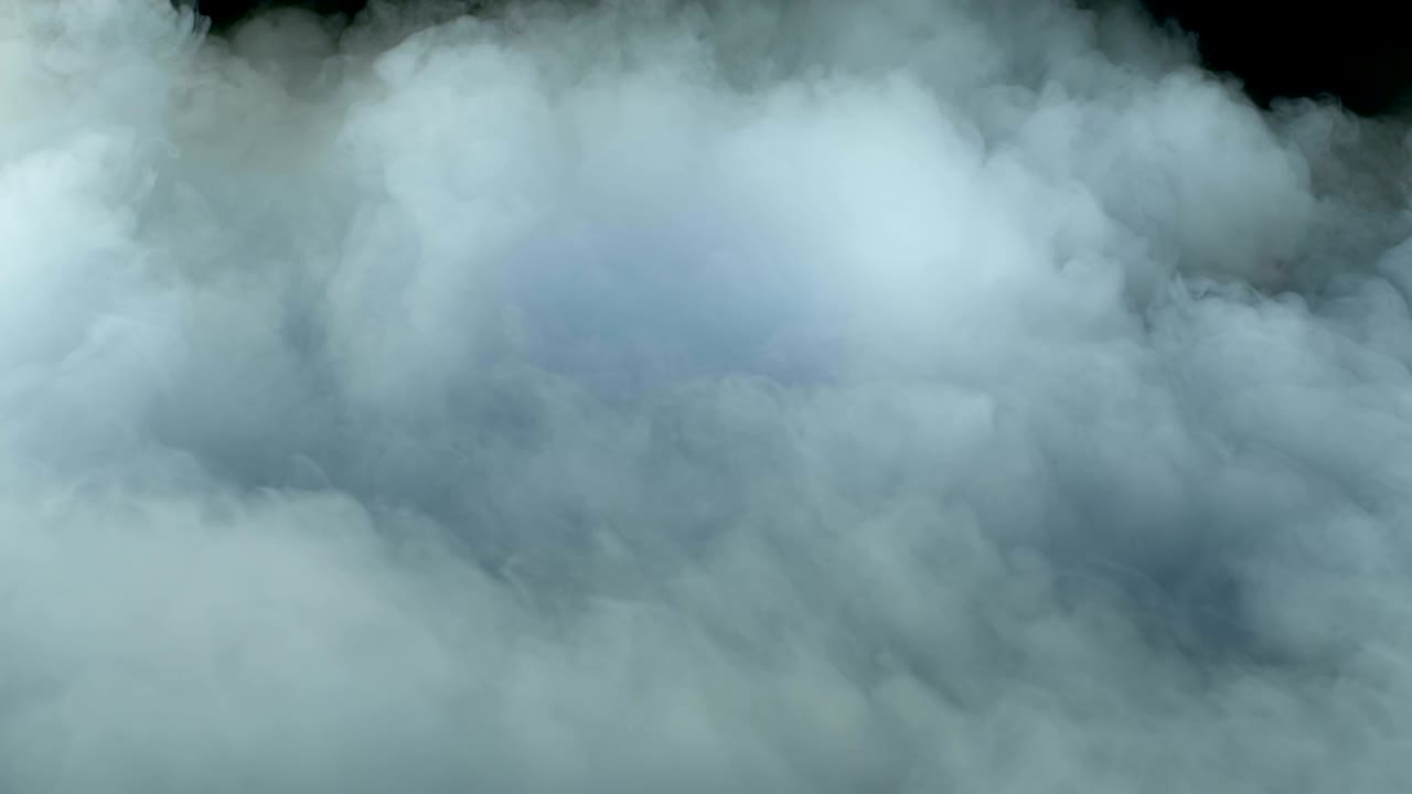 현실적인 건조 얼음 연기 구름