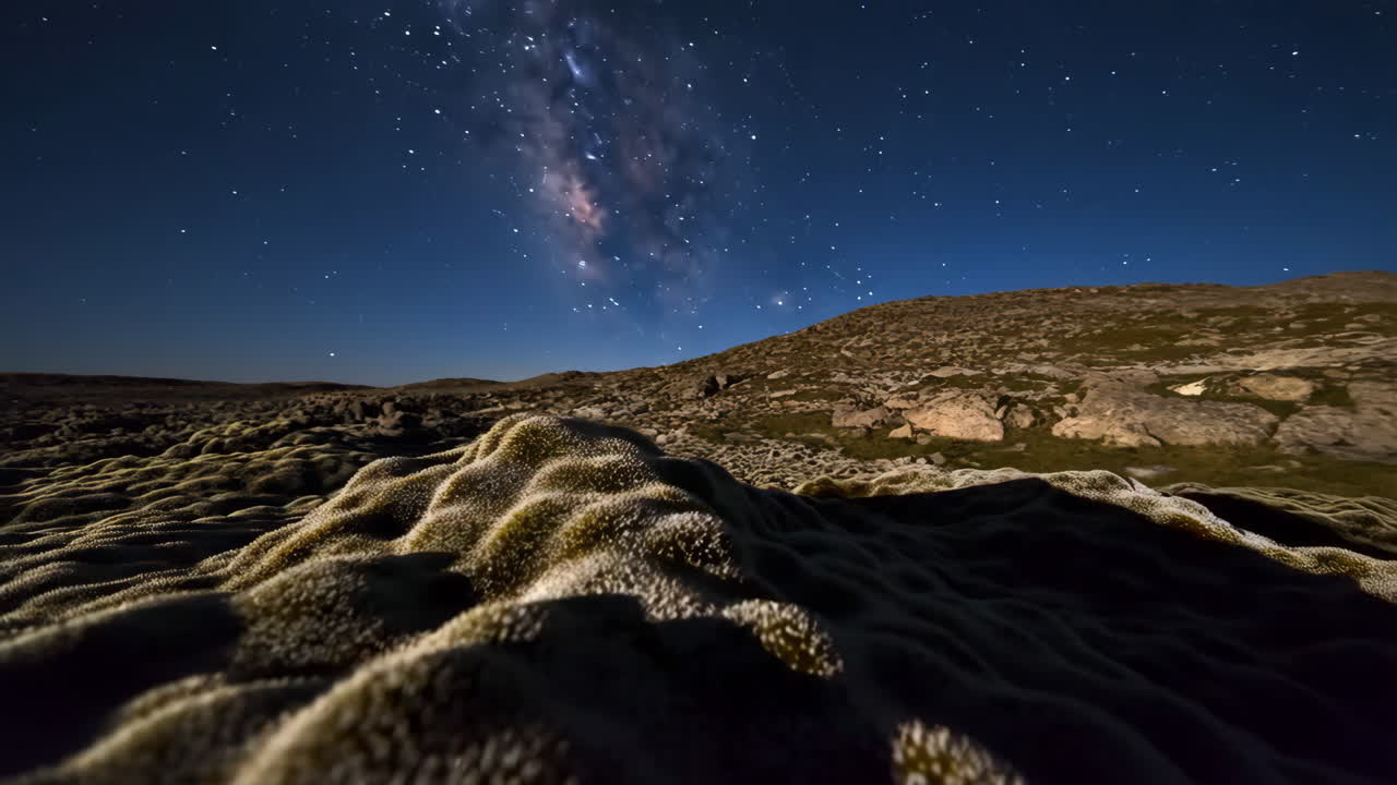 paisaje nocturno estrellado