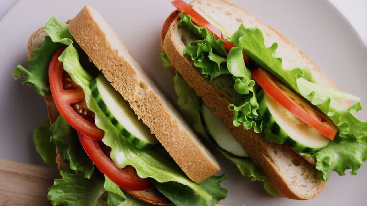 Fresh Vegetable Sandwiches