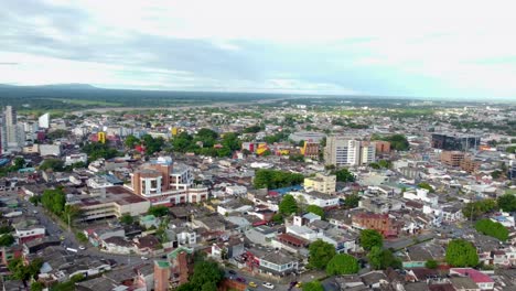 aerial view of a city in south america