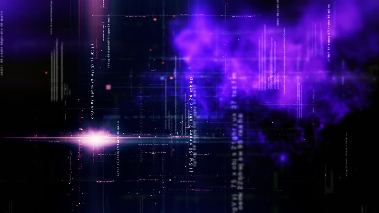 interfaz de usuario de alta tecnología de metaverso futurista telemetría de datos digitales flotantes con visualización de números cifrados bucle de fondo para visualización de pantalla de escritorio de computadora