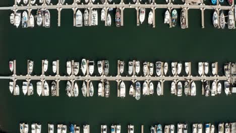 aerial video of the boats in harbor northern california bodega bay